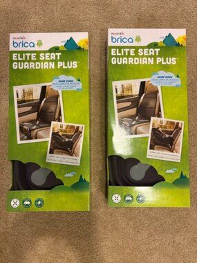 2 Brica Seat Guardian Car Seat Protector Black Waterproof